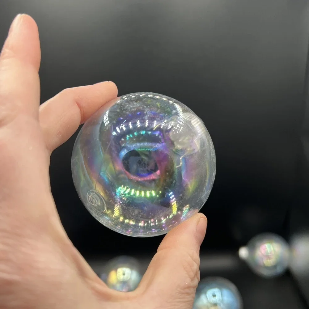 12 Clear Fillable‎ Round Ornaments 3